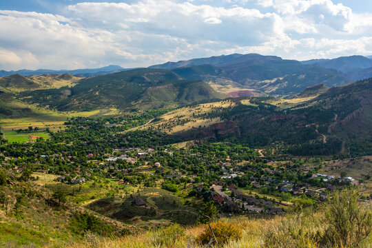 Lyons, Colorado in the Rocky Mountains on a Summer Day