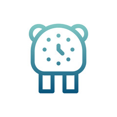 clock gradient icon