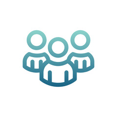 group gradient icon