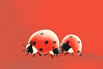 Naklejka premium ladybug made by midjeorney