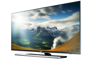 lcd tv with sky made by midjeorney