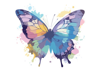 Obraz na płótnie Canvas colorful butterfly vector