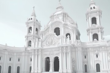 Obraz premium notre dame de city made by midjeorney