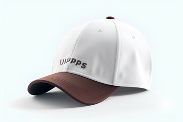 Fototapeta premium white baseball cap made by midjeorney