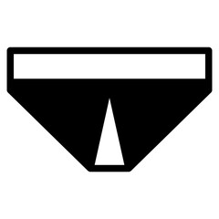 The Black Underwear Icon Symbol is Perfect as an Additional Element to your Design