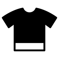 The Black Shirt Icon Symbol is Perfect as an Additional Element to your Design