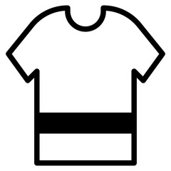 The Black Shirt Icon Symbol is Perfect as an Additional Element to your Design
