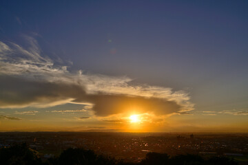 八ツ面山からの夕景