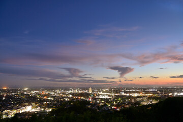 八ツ面山からの夕景