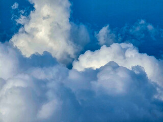 Blue sky and white cloud.