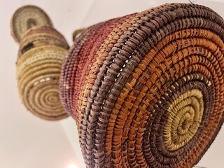 Australian aboriginal basket weave artwork