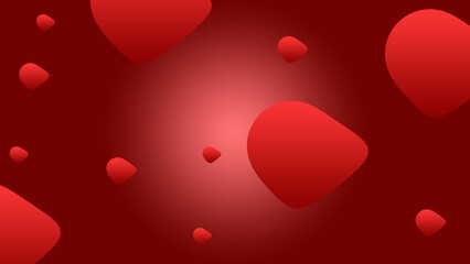 Obraz premium red christmas balls 4k background