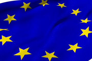 Digital png illustration of european union flag on transparent background