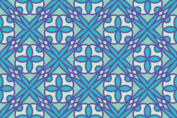 Seamless abstract geometric shape pattern