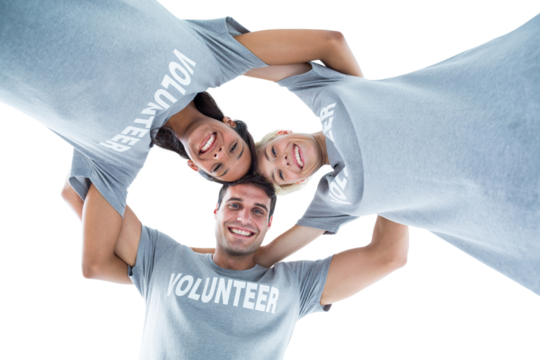 Digital png photo of smiling biracial people on transparent background - Powered by Adobe