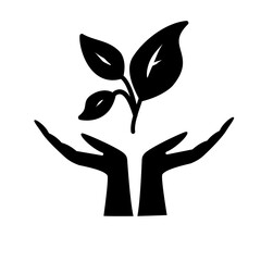 Plant love icon