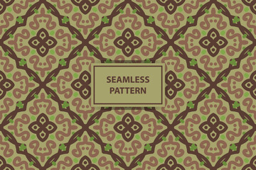 vector seamless pattern. Ornament, Traditional, Ethnic, Arabic, Turkish, Indian motifs. Great for fabric and textile, wallpaper, packaging design or any desired idea.