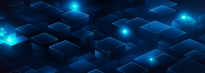 Futuristic technology innovation, abstract space glow network system illustration, futuristic hi-tech circuit. Blue abstract wallpaper with digital engineering and innovation network connection.