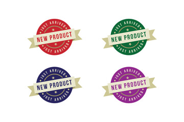 set of badges and labels for design, New product vector lables illustration on white background