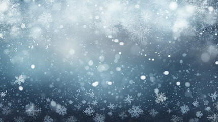 snowflakes are falling beautiful winter christmas luminous background