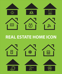 Set of thin line icons of homes and real estate. Outline symbol collection. Editable vector stroke. 256x256 Pixel Perfect scalable to 128px, 64px...