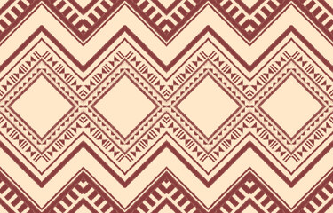 Ethnic abstract ikat art. Aztec ornament print. geometric ethnic pattern seamless  color oriental.  Design for background ,curtain, carpet, wallpaper, clothing, wrapping, Batik, vector illustration.