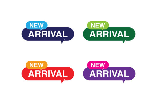 New Arrival Label. Modern label Web Banner, Collection,  Vector Illustration, labal set