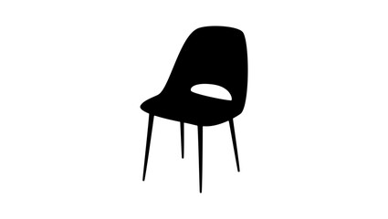 Modern Dining Chair silhouette