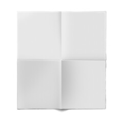 Blank white broadsheet for mockup design.