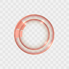Vector abstract circular on transparent background design