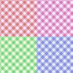 Vector abstract seamless pattern of checkered corlorful simple design