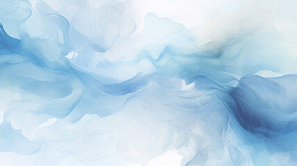 Obraz premium Watercolor Background: Soft and Pale Blue and White