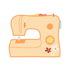 Sewing Kit Element Illustration. Sewing Element Design Isolated In White Background. Sewing Equipment, Sewing Tools Sign And Symbol