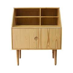 Wooden cabinet isolated on white background. Interior design Inspiration. Furniture modern inspiration. Home living. Wooden Wardrobe inspiration.