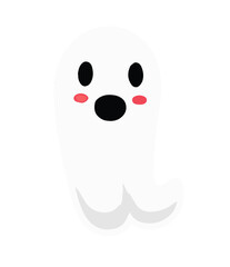 cute ghost Halloween vector
