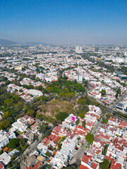 Vertical Perspective: Aerial Image of Chapalita Roundabout in Guadalajara