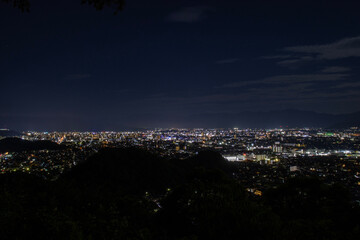 垣生山からの松山市街の夜景