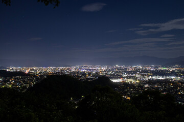 垣生山からの松山市街の夜景