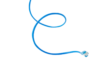 Internet cable isolated, Patchcord, wired connection, high-speed internet access