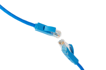 Internet cable isolated, Patchcord, router cable, web access