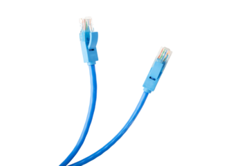 Internet cable isolated, Patchcord, digital communication, LAN connection, data transfer