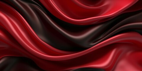 Obraz premium Red Maroon Silk Background. Satin Fabric