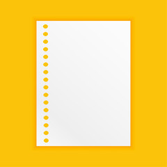 paper notes on yellow background