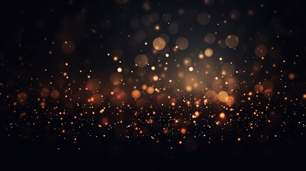 Glittering blurred Lights background.Generative Ai