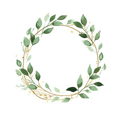 green laurel wreath