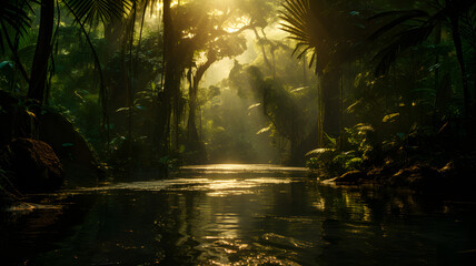 Embark on a visual journey into the heart of the Amazon Rainforest through our captivating stock photo.