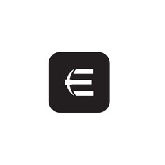 Fototapeta premium icon e 