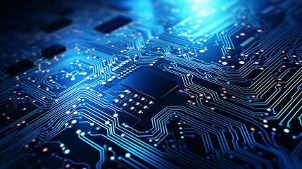 Electronic circuit board technology background.