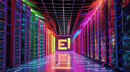 Fototapeta premium Modern coloursas graphic 3D