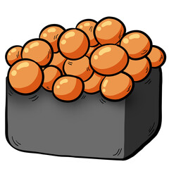 Salmon roe sushi 